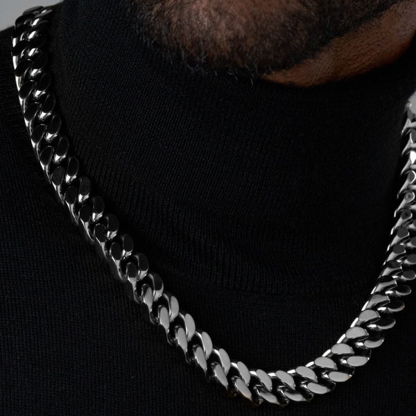 CUBAN LINK CHAIN (SILVER) - 16MM
