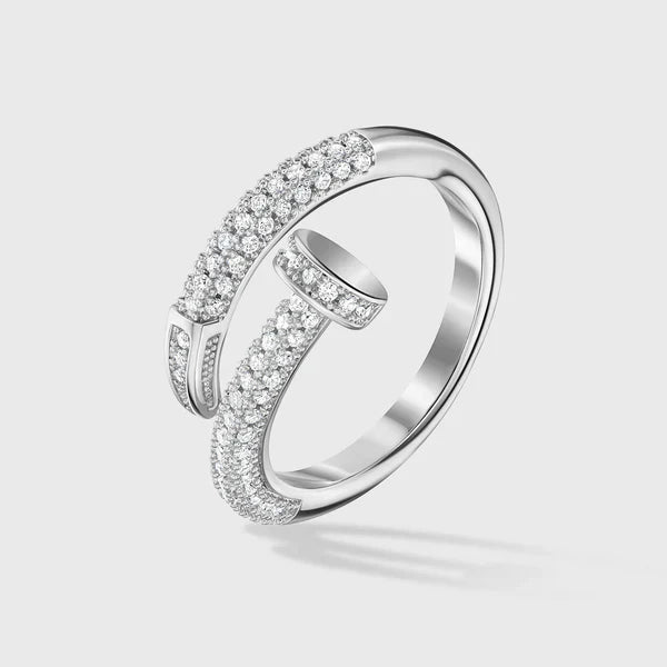 WOMEN NAIL RING (SILVER)