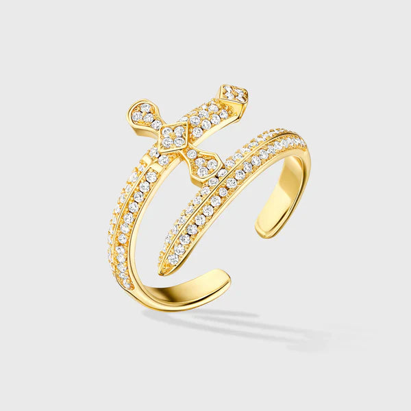 WOMEN SWORD RING (GOLD)