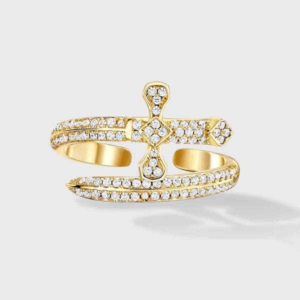 WOMEN SWORD RING (GOLD)