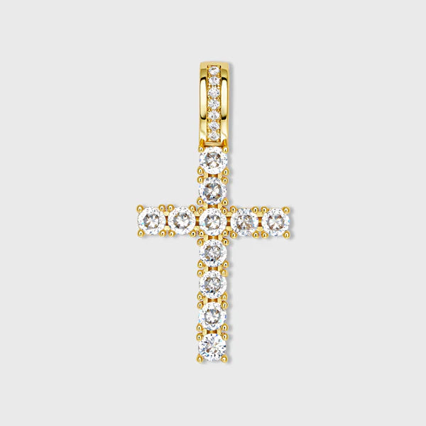 SMALL CROSS PENDANT (GOLD)