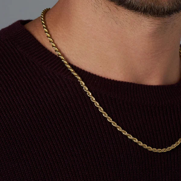 ROPE CHAIN (GOLD) - 4MM
