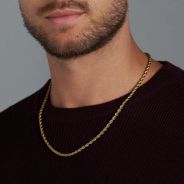 ROPE CHAIN (GOLD) - 4MM