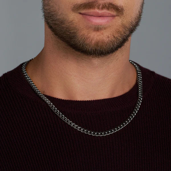 CUBAN LINK CHAIN (SILVER) - 5MM