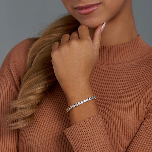 WOMEN'S TENNIS BRACELET (GOLD) - 5MM