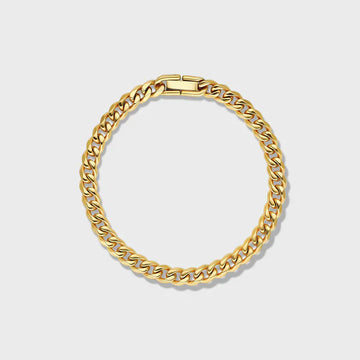 CUBAN LINK BRACELET (GOLD) - 5MM