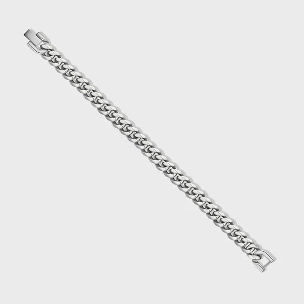CUBAN LINK BRACELET (SILVER) - 10MM