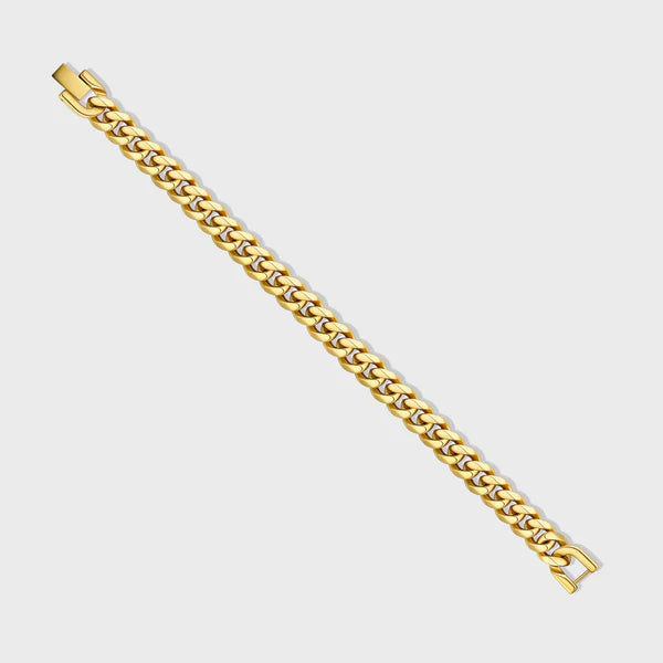 CUBAN LINK BRACELET (GOLD) - 8MM