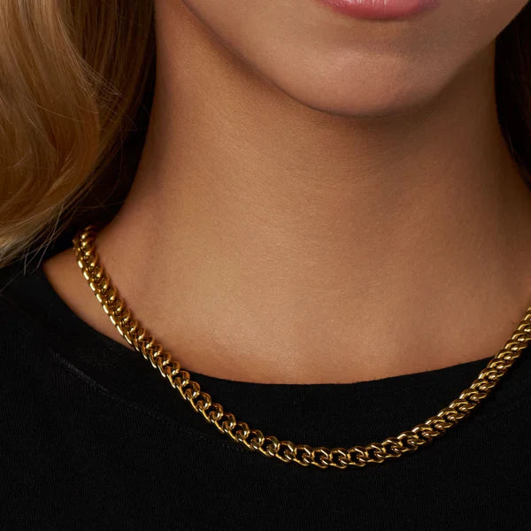 WOMEN'S CUBAN CHAIN (GOLD) - 5MM