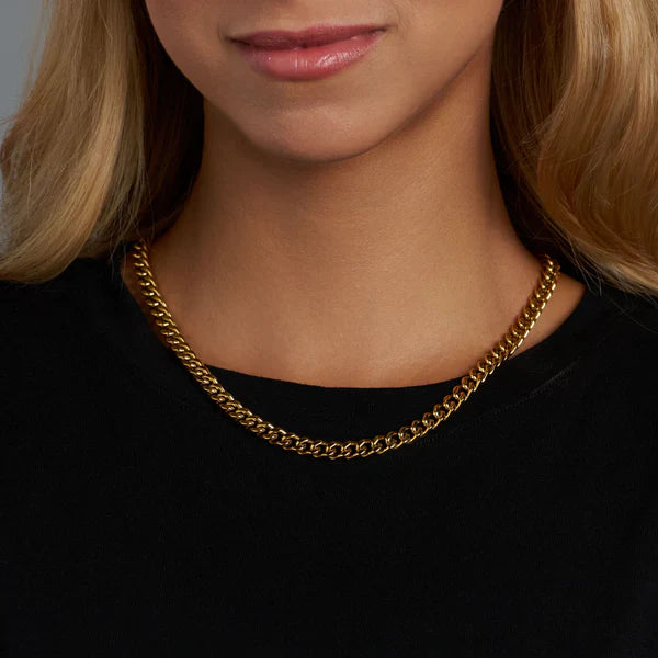 WOMEN'S CUBAN CHAIN (GOLD) - 5MM