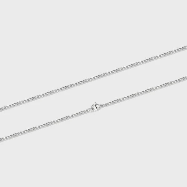 WOMEN'S MICRO CUBAN CHAIN (SILVER)