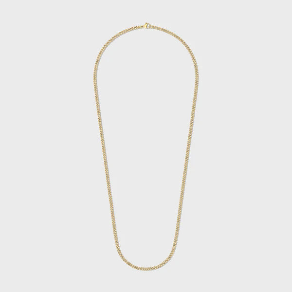 WOMEN'S MICRO CUBAN CHAIN (GOLD)