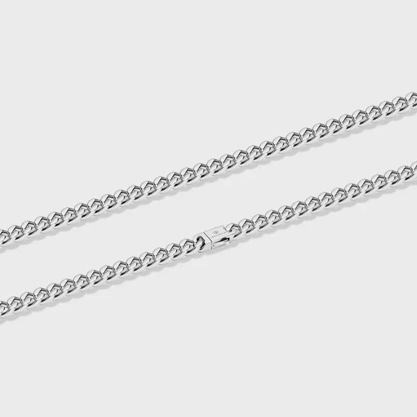WOMEN'S CUBAN CHAIN (SILVER) - 5MM
