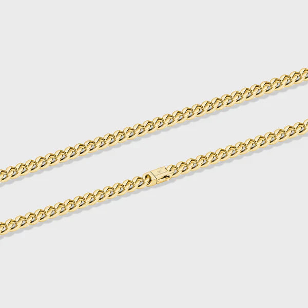 WOMEN'S CUBAN CHAIN (GOLD) - 5MM