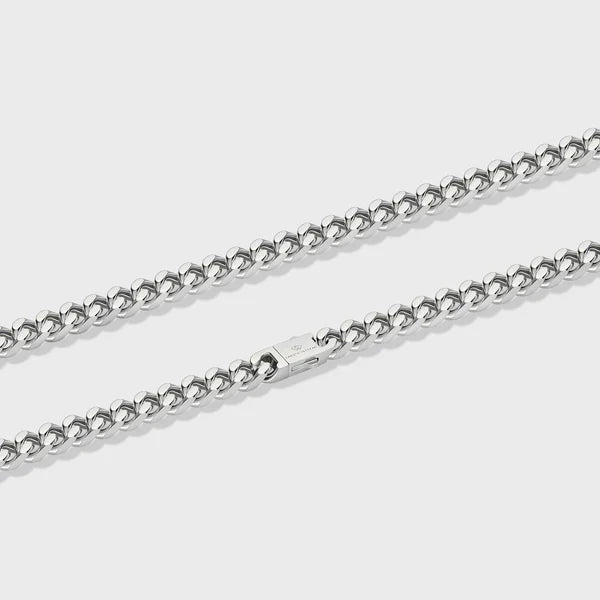 WOMEN'S CUBAN CHAIN (SILVER) - 8MM