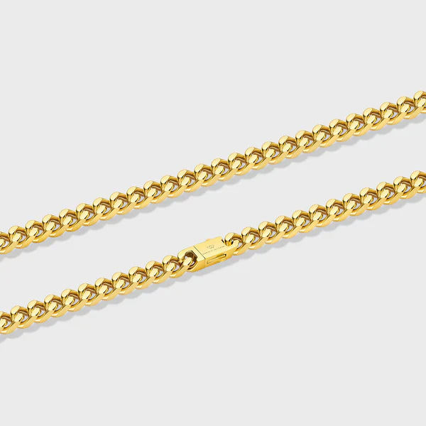 WOMEN'S CUBAN CHAIN (GOLD) - 8MM