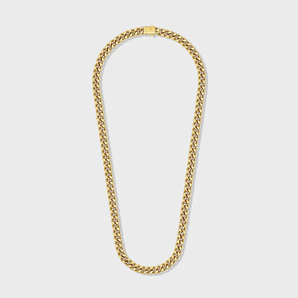 WOMEN'S CUBAN CHAIN (GOLD) - 8MM