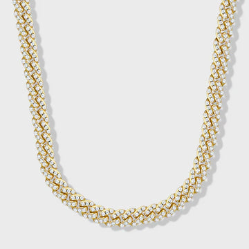 ICED CUBAN CHAIN (GOLD) - 8MM