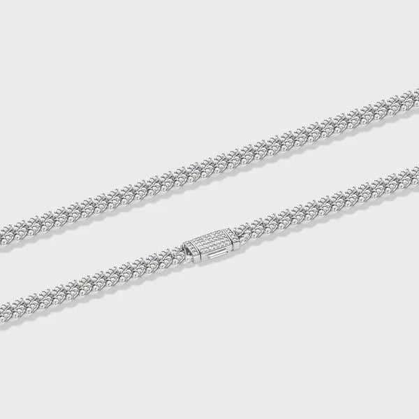 ICED CUBAN CHAIN (SILVER) - 8MM