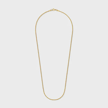 WOMEN'S ROPE CHAIN (GOLD) - 2MM