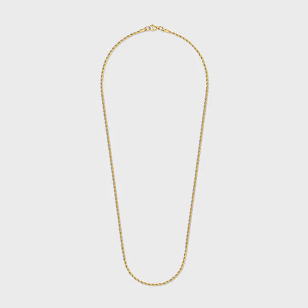 WOMEN'S ROPE CHAIN (GOLD) - 2MM
