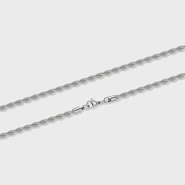 ROPE CHAIN (SILVER) - 4MM