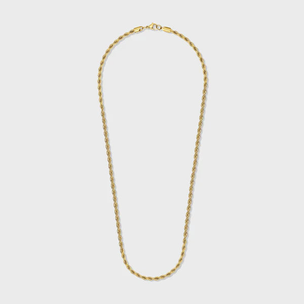 WOMEN'S ROPE CHAIN (GOLD) - 4MM
