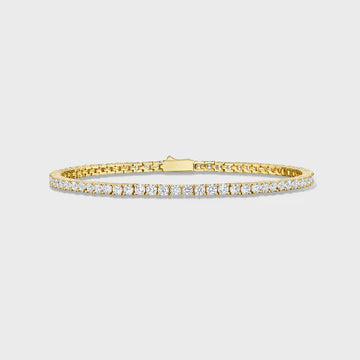 WOMEN'S TENNIS BRACELET (GOLD) - 3MM