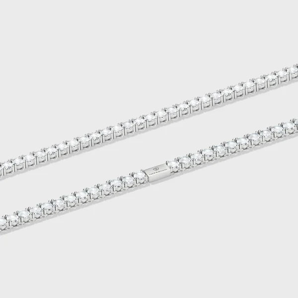WOMEN'S TENNIS CHAIN (SILVER) - 5MM