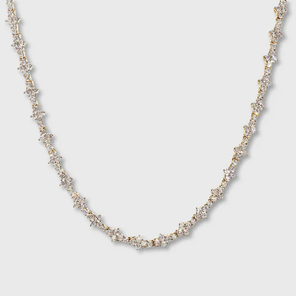 HONEYCOMB TENNIS CHAIN (GOLD) - 6.5MM