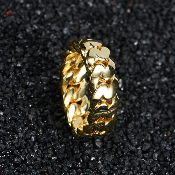 WOMEN CUBAN RING (GOLD)