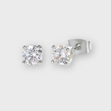 CLASSIC STUD EARRINGS (SILVER)
