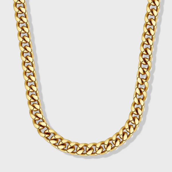 WOMEN'S CUBAN CHAIN (GOLD) - 8MM