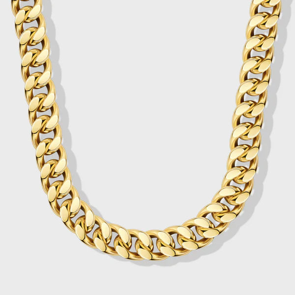 CUBAN LINK CHAIN (GOLD) - 12MM
