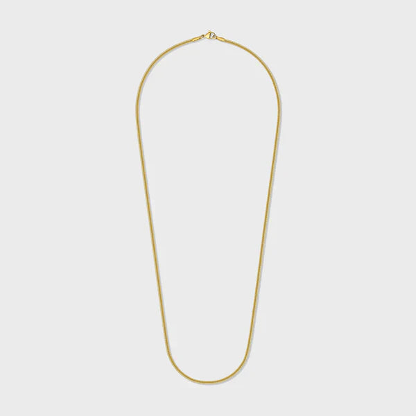 FLAT SNAKE CHAIN (GOLD) - 2MM