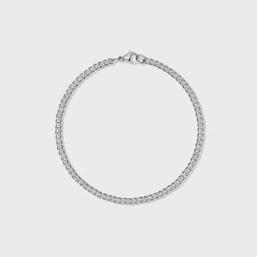 MICRO CUBAN BRACELET (SILVER)