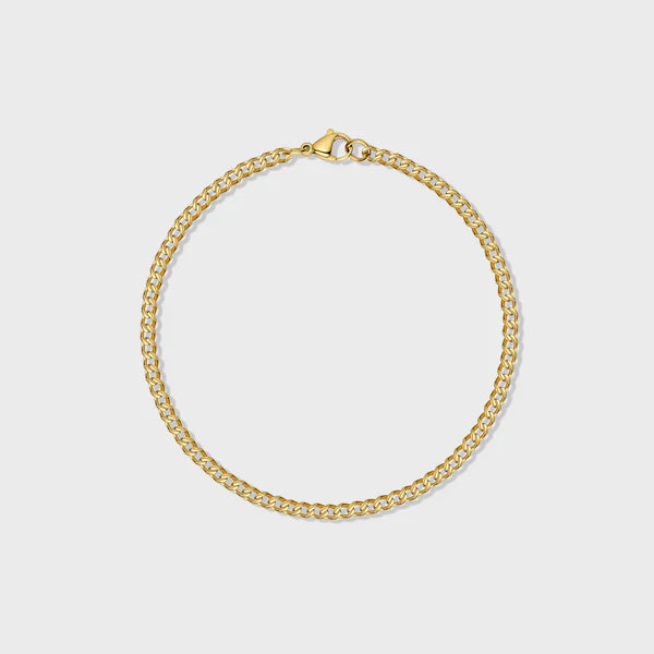 MICRO CUBAN BRACELET (GOLD)