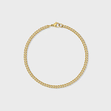 WOMEN'S MICRO CUBAN BRACELET (GOLD)