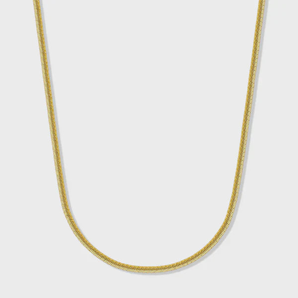 FLAT SNAKE CHAIN (GOLD) - 2MM
