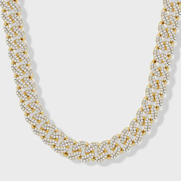 ICED CUBAN CHAIN (GOLD) - 12MM