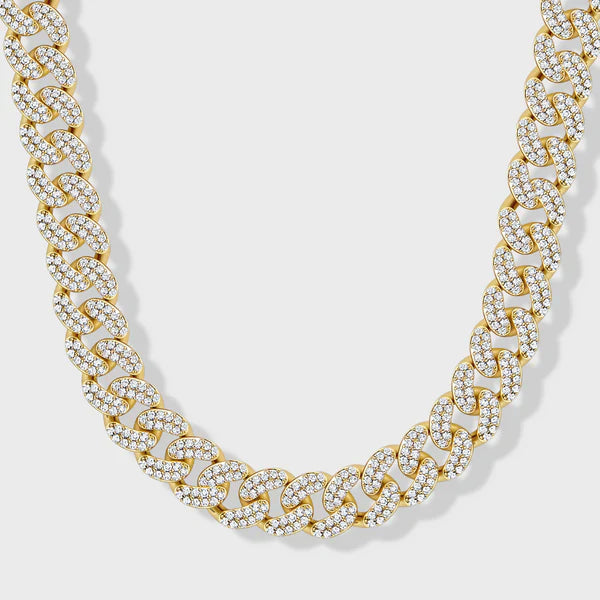 ICED CUBAN CHAIN (GOLD) - 12MM