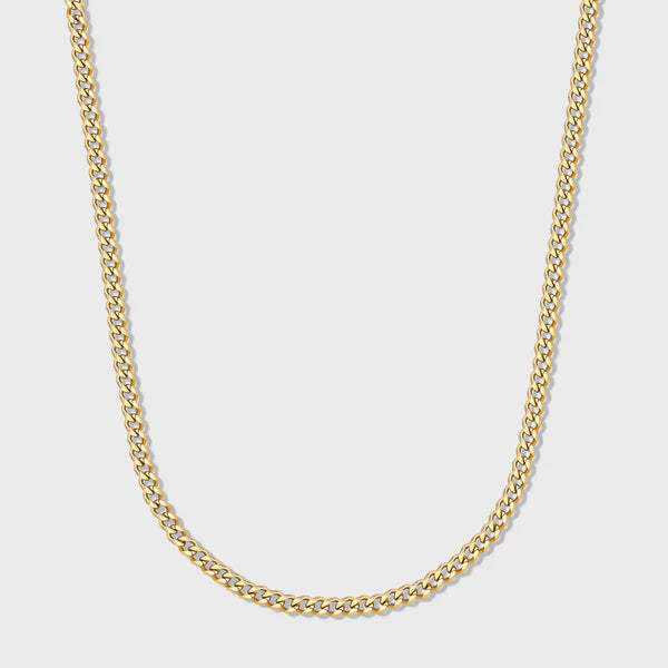 WOMEN'S MICRO CUBAN CHAIN (GOLD)