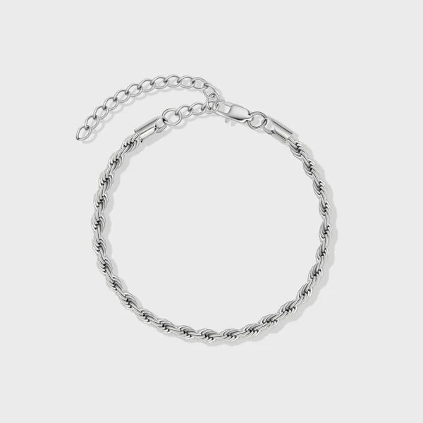 ROPE BRACELET (SILVER) - 4MM