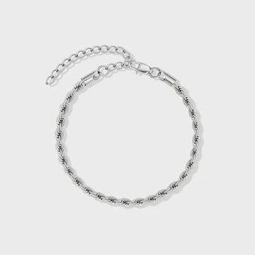 ROPE BRACELET (SILVER) - 4MM