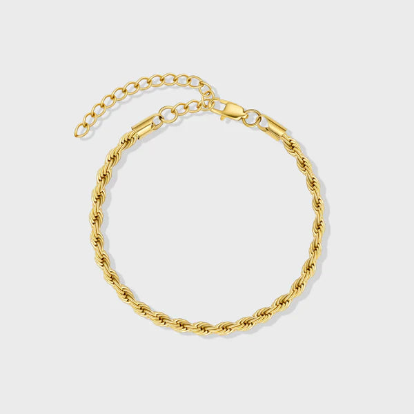 ROPE BRACELET (GOLD) - 4MM