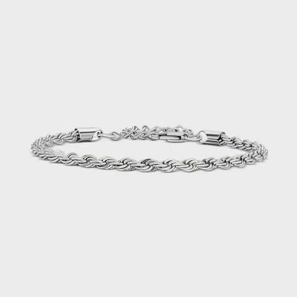 ROPE BRACELET (SILVER) - 4MM
