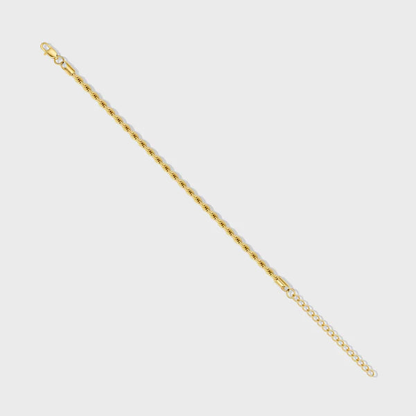 ROPE BRACELET (GOLD) - 4MM